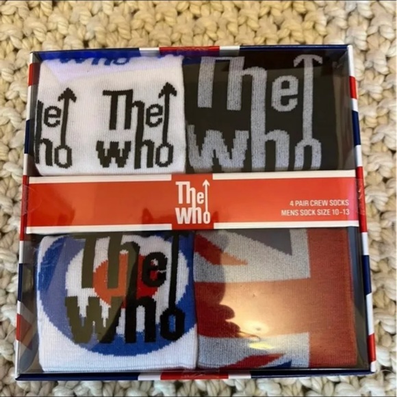 Man’s Socks “The Who” Size 10-13 Set of 4 - Picture 1 of 5